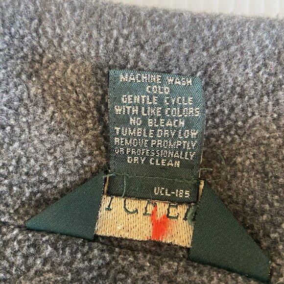 J. Crew Vintage Oarsman Mens Bomber Jacket Size M Red Fleece Lining Made In USA - Picture 9 of 14